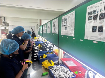 OEM PPE and respiratory assembly line at SDM Maju