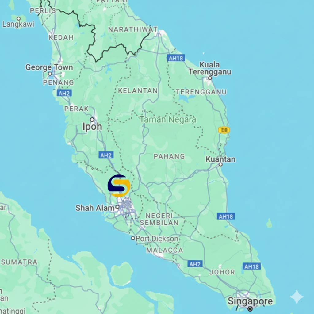 Strategic location of SDM Maju in Rawang, Selangor